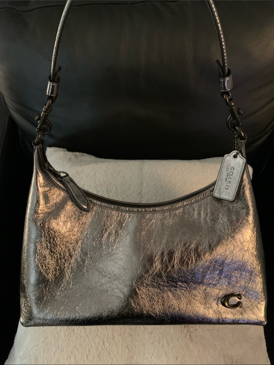 Coach Handbags - 2024 Coach Juliet in Anthracite Metallic Leather